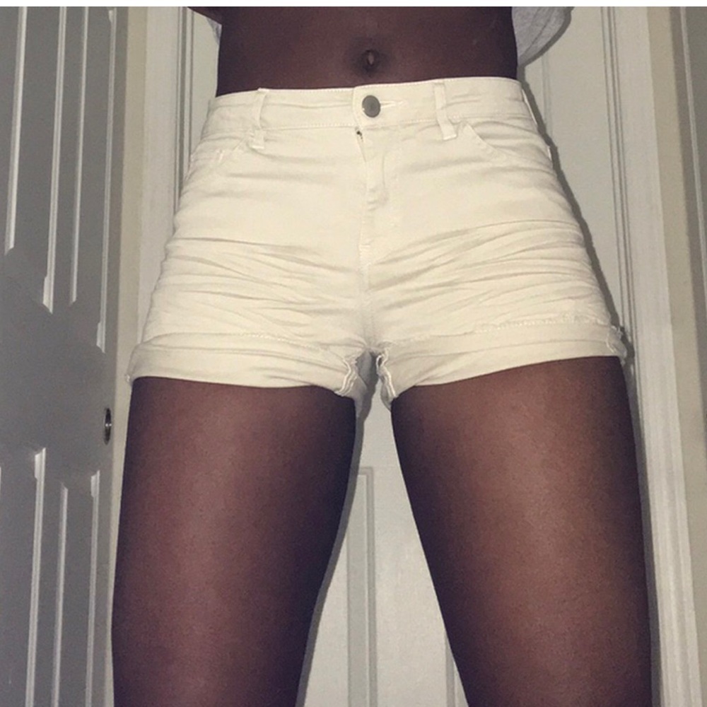 Cream shorts